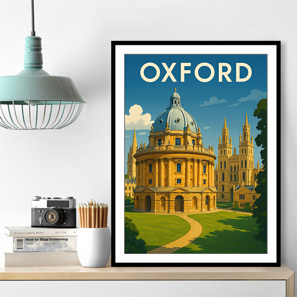 Oxford Travel Poster Wall Art