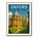 Oxford Travel Poster Wall Art