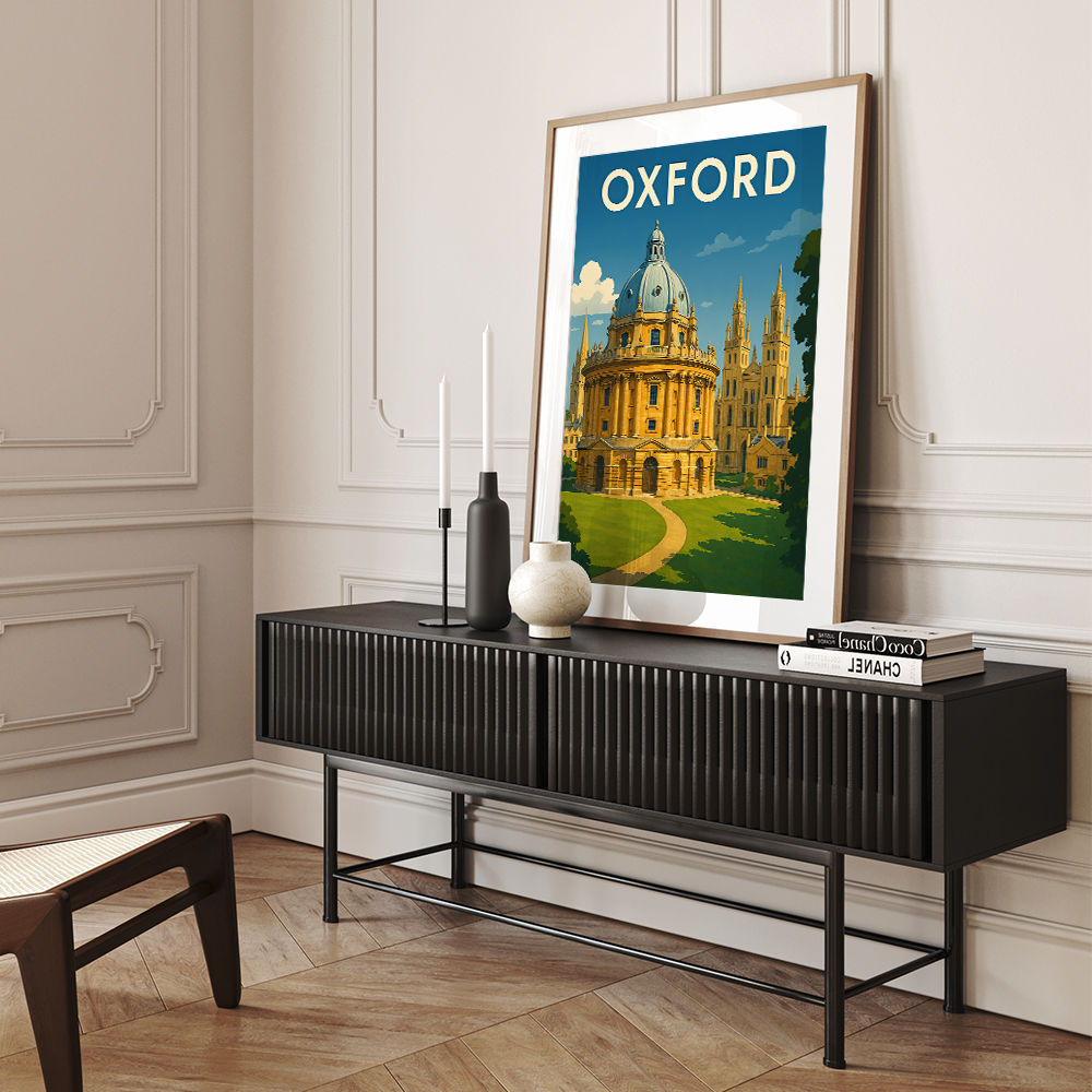 Oxford Travel Poster Wall Art