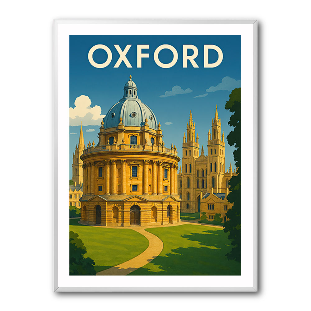 Oxford Travel Poster Wall Art