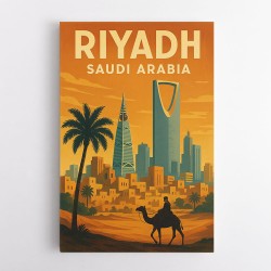 Riyadh Saudi Arabia Travel Poster 1 Wall Art