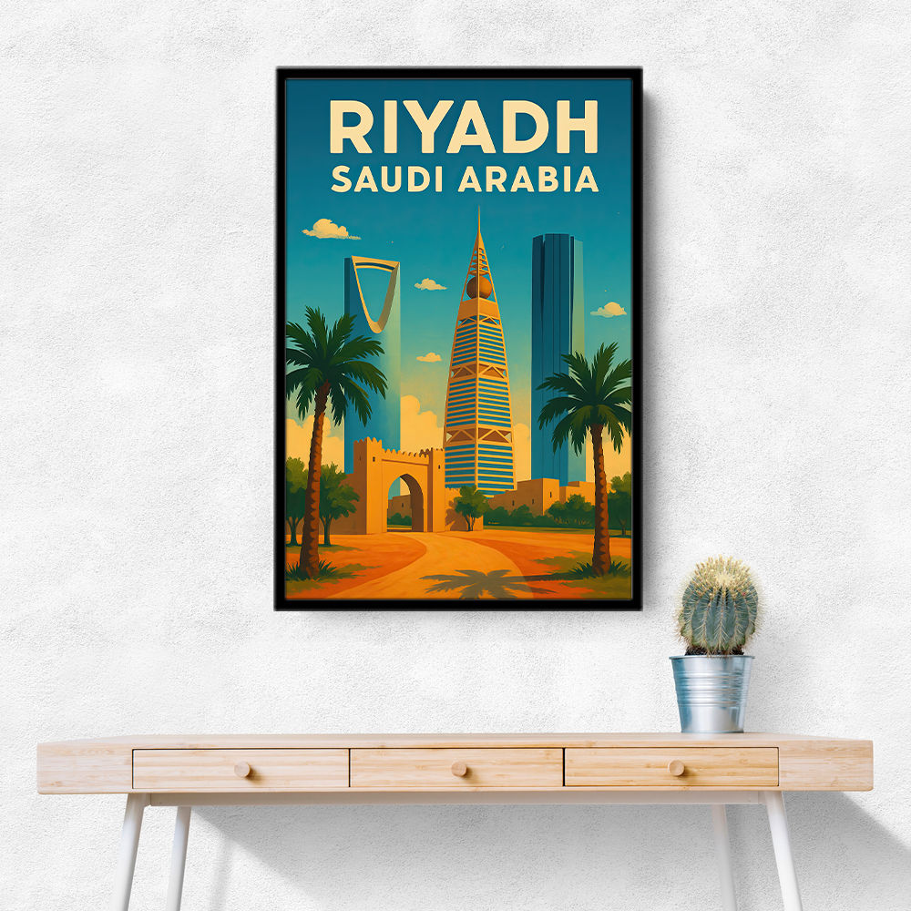 Riyadh Saudi Arabia Travel Poster Wall Art Riyadh Saudi Arabia Travel Poster Wall Art