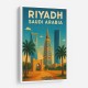 Riyadh Saudi Arabia Travel Poster Wall Art Riyadh Saudi Arabia Travel Poster Wall Art