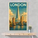 Shard London Travel Poster 1 Wall Art