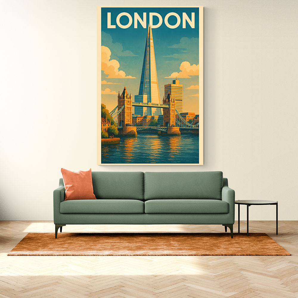 Shard London Travel Poster 1 Wall Art