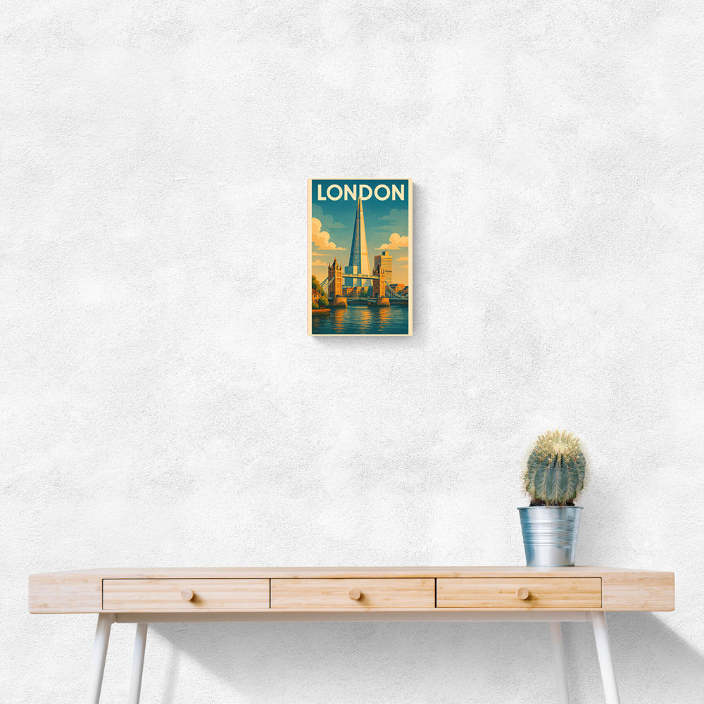 Shard London Travel Poster 1 Wall Art
