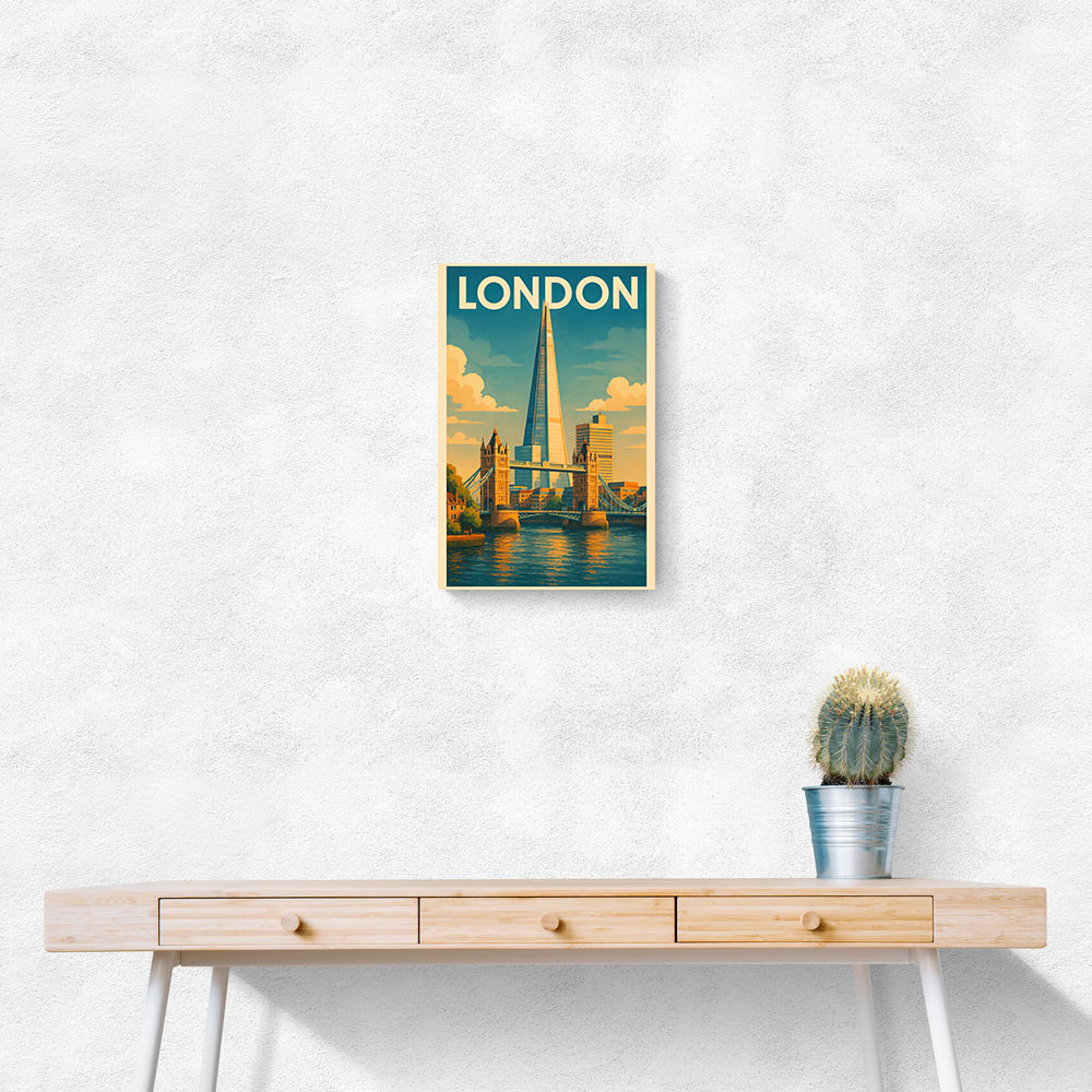 Shard London Travel Poster 1 Wall Art