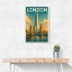 Shard London Travel Poster 1 Wall Art