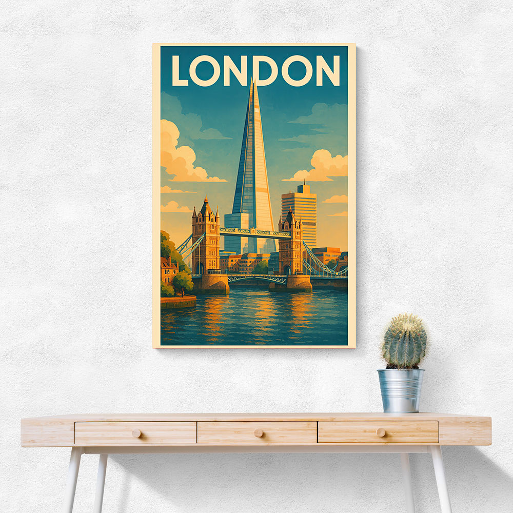 Shard London Travel Poster 1 Wall Art