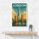 Shard London Travel Poster 1 Wall Art