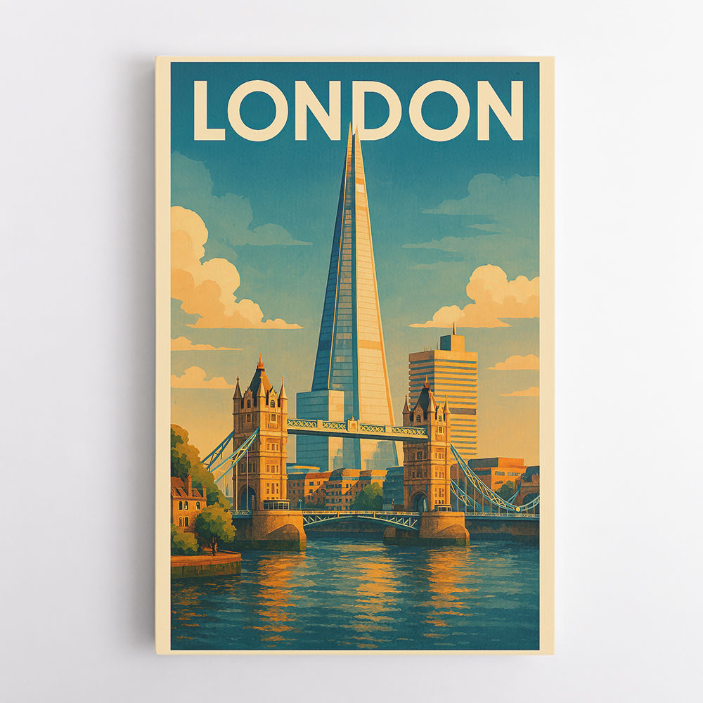 Shard London Travel Poster 1 Wall Art