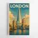 Shard London Travel Poster 1 Wall Art