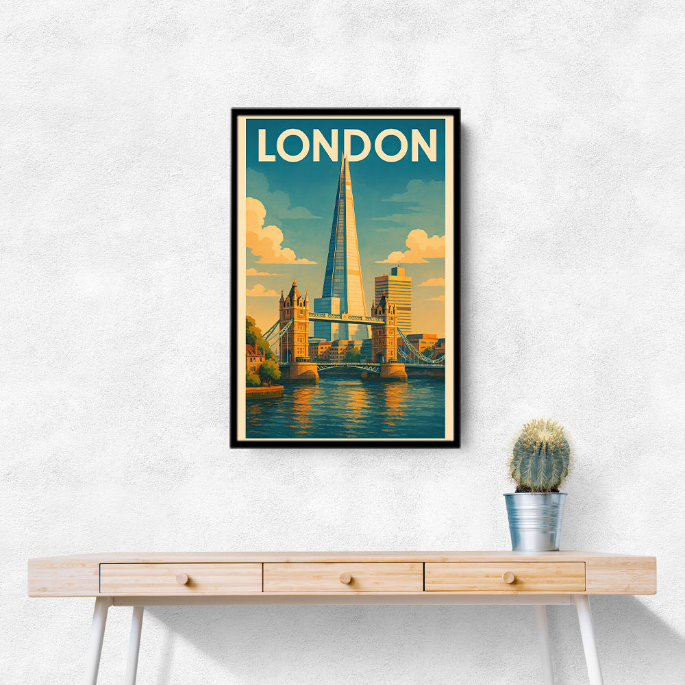 Shard London Travel Poster 1 Wall Art