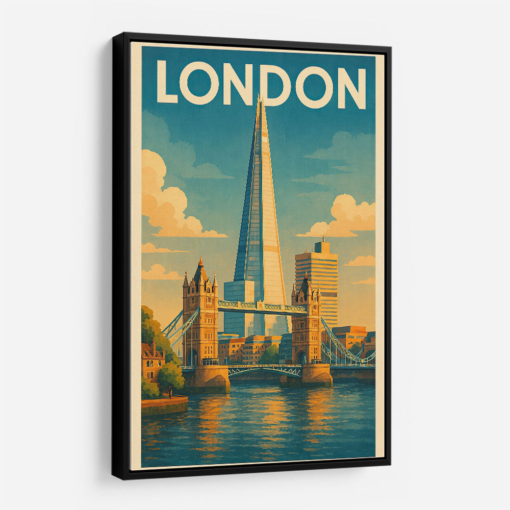 Shard London Travel Poster 1 Wall Art