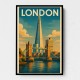 Shard London Travel Poster 1 Wall Art