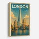 Shard London Travel Poster 1 Wall Art
