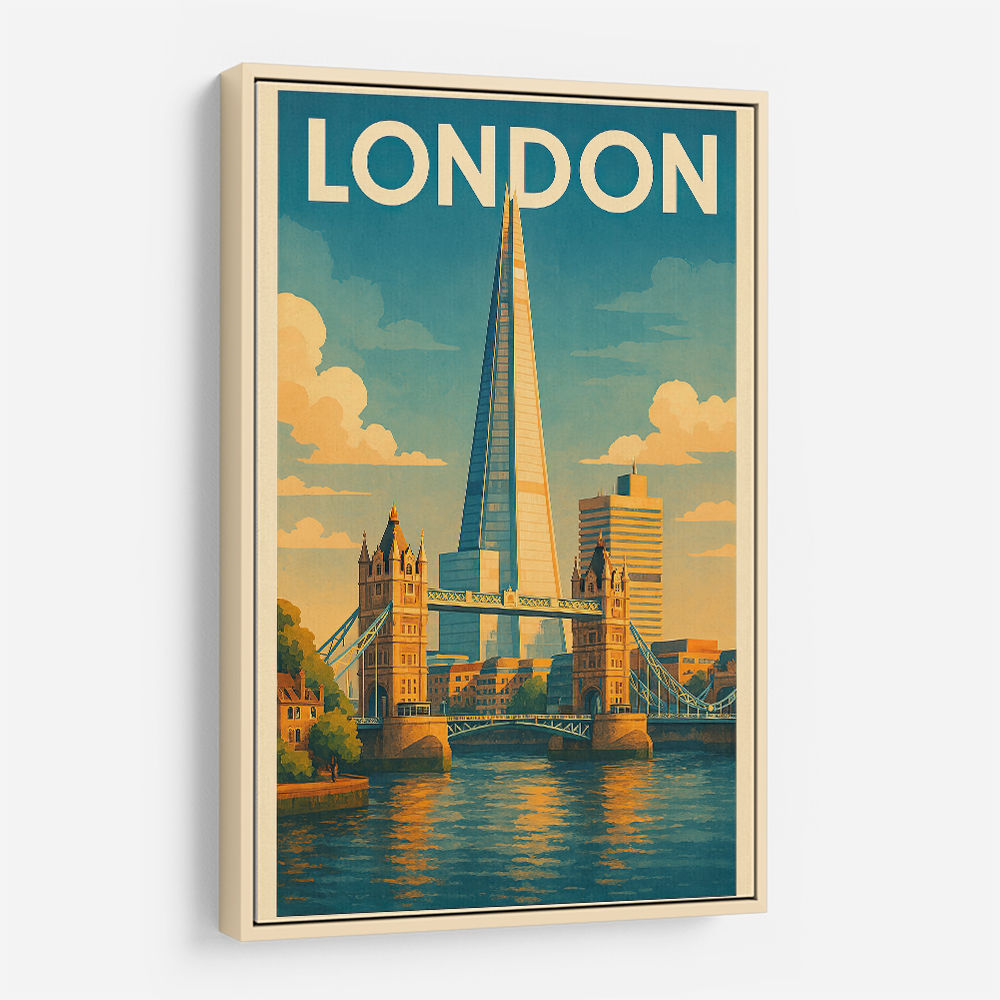 Shard London Travel Poster 1 Wall Art