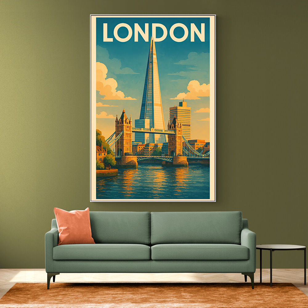 Shard London Travel Poster 1 Wall Art