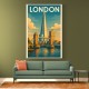 Shard London Travel Poster 1 Wall Art
