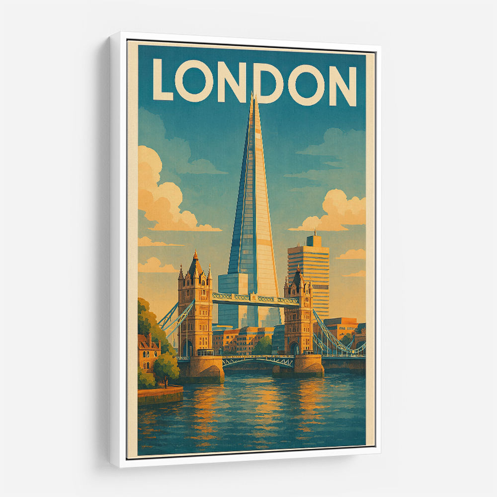 Shard London Travel Poster 1 Wall Art