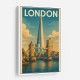 Shard London Travel Poster 1 Wall Art