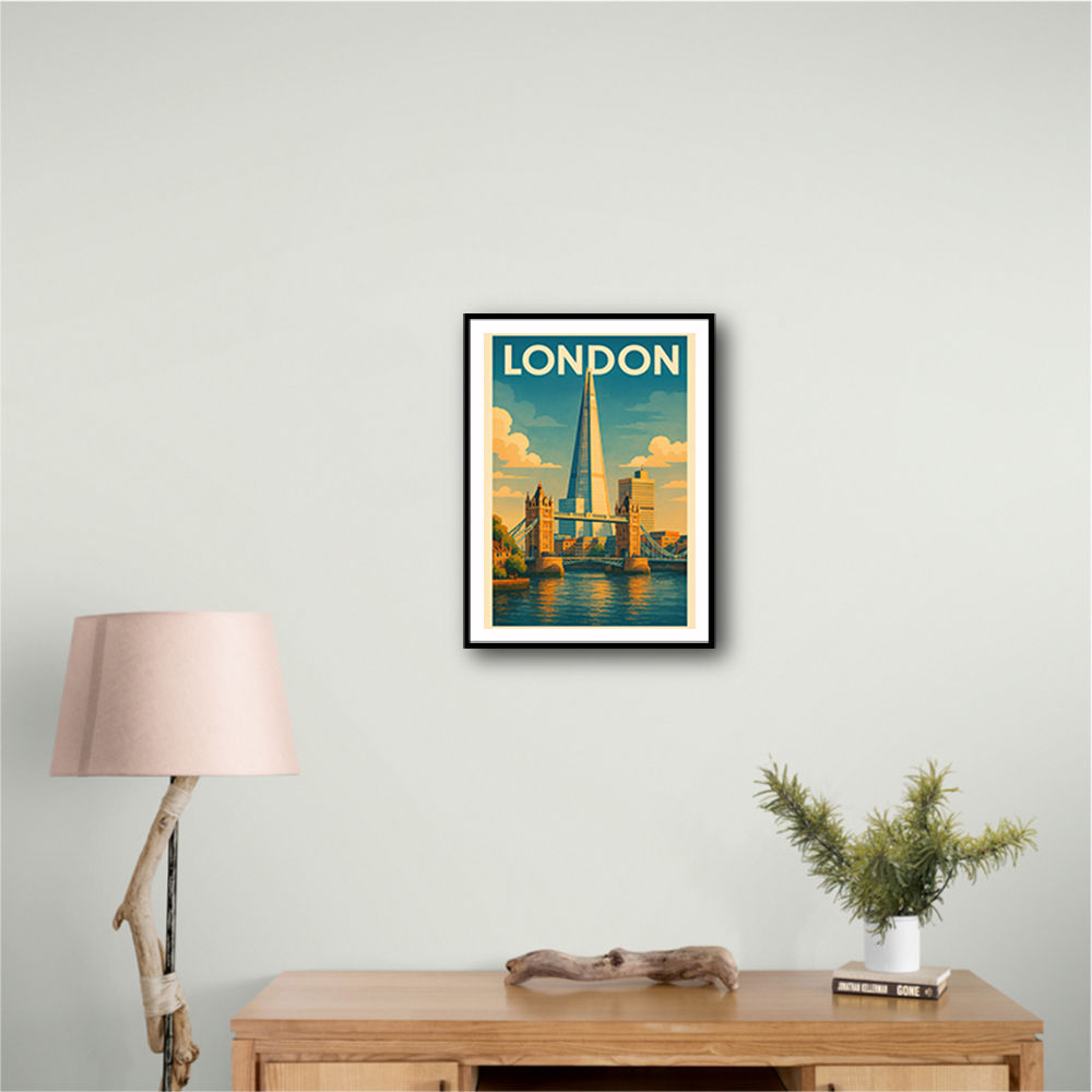 Shard London Travel Poster 1 Wall Art