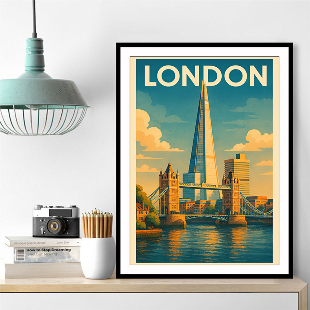 Shard London Travel Poster 1 Wall Art