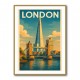 Shard London Travel Poster 1 Wall Art