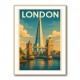 Shard London Travel Poster 1 Wall Art