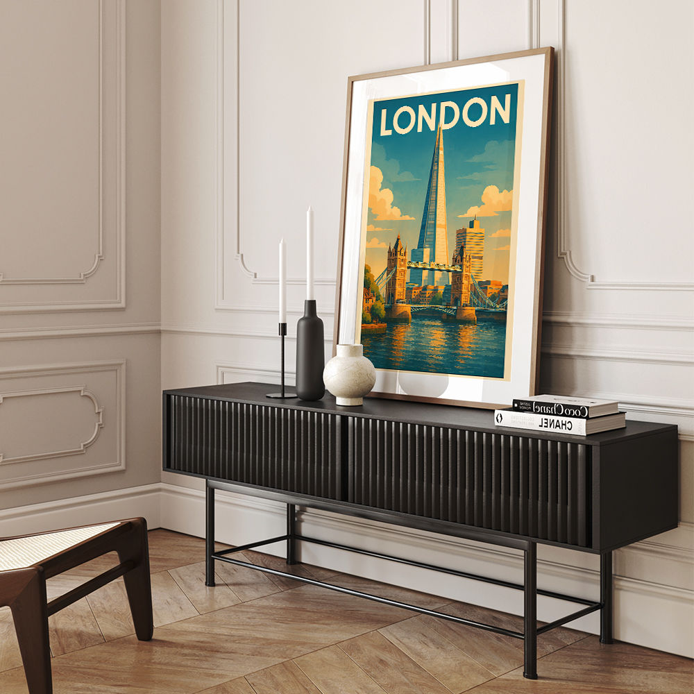 Shard London Travel Poster 1 Wall Art