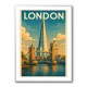 Shard London Travel Poster 1 Wall Art