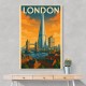 Shard London Travel Poster Wall Art
