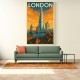 Shard London Travel Poster Wall Art
