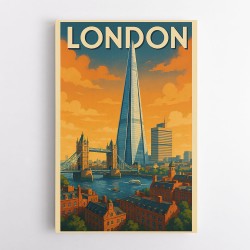 Shard London Travel Poster Wall Art