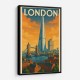 Shard London Travel Poster Wall Art