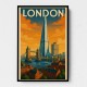 Shard London Travel Poster Wall Art