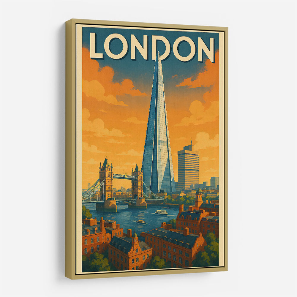 Shard London Travel Poster Wall Art