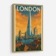 Shard London Travel Poster Wall Art