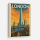 Shard London Travel Poster Wall Art