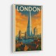 Shard London Travel Poster Wall Art