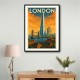 Shard London Travel Poster Wall Art
