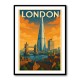 Shard London Travel Poster Wall Art