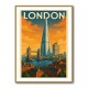 Shard London Travel Poster Wall Art