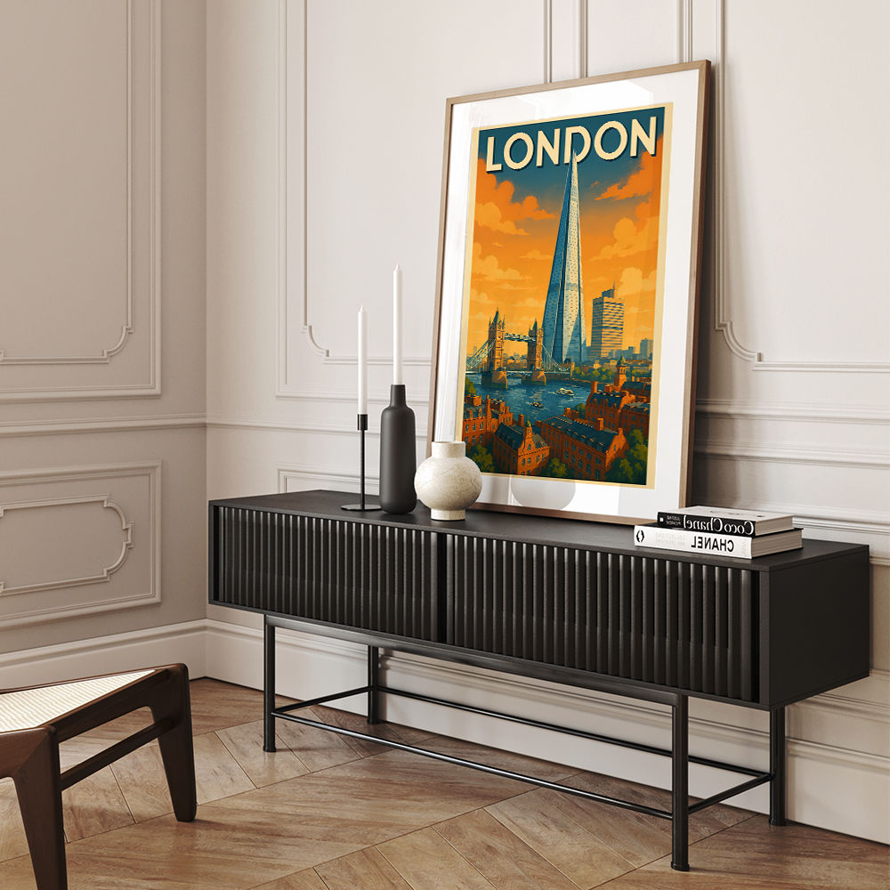 Shard London Travel Poster Wall Art