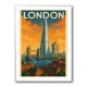 Shard London Travel Poster Wall Art