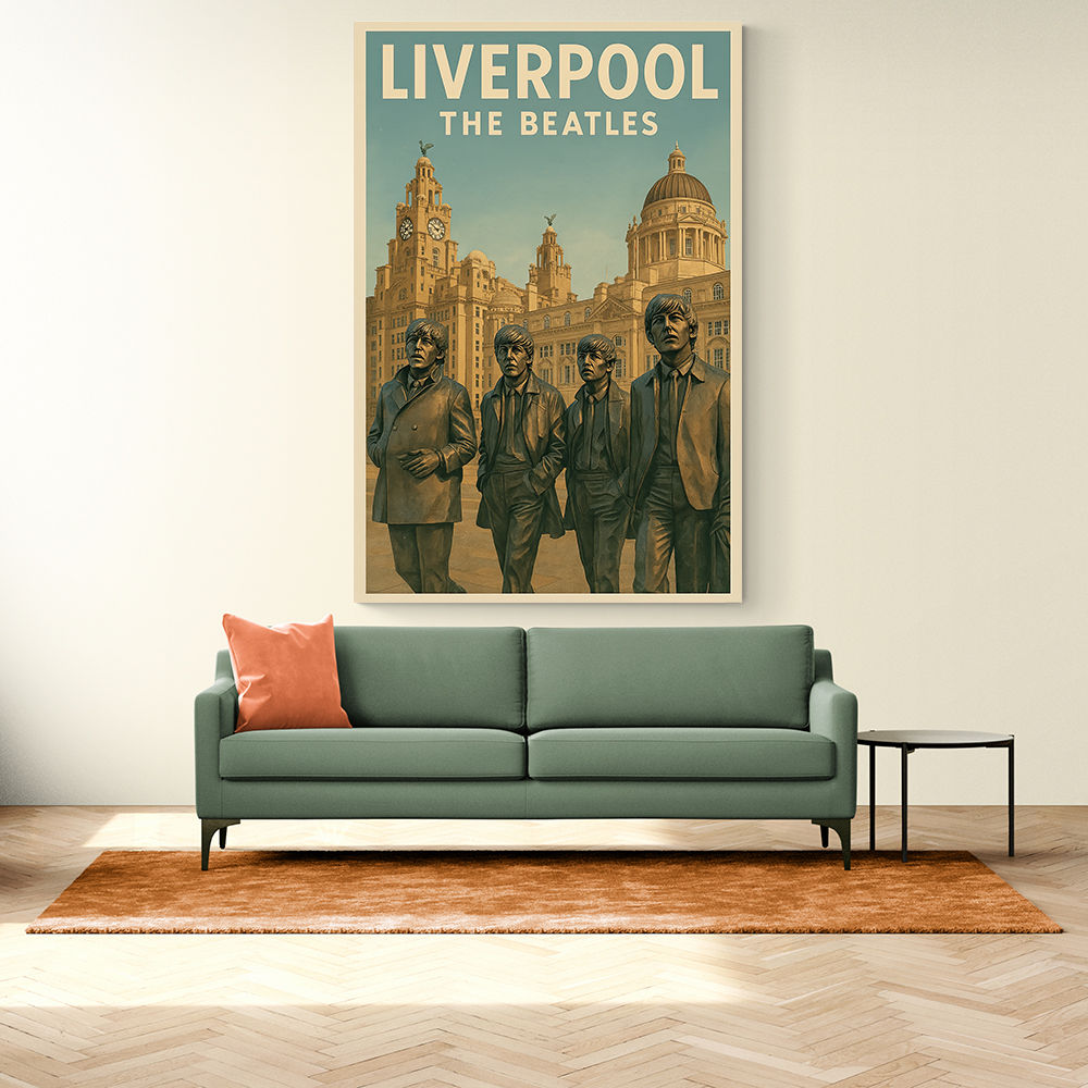 The Beatles Liverpool Travel Poster 1 Wall Art