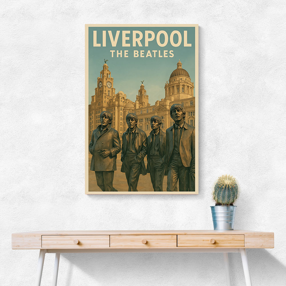 The Beatles Liverpool Travel Poster 1 Wall Art