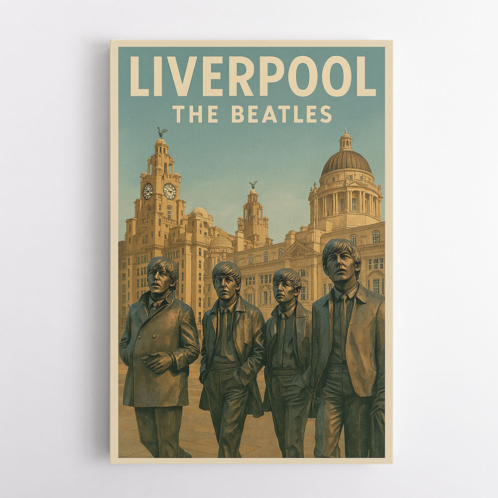 The Beatles Liverpool Travel Poster 1 Wall Art