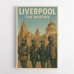 The Beatles Liverpool Travel Poster 1 Wall Art