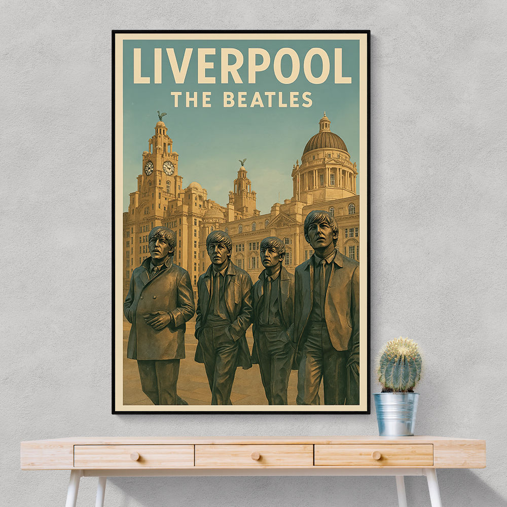 The Beatles Liverpool Travel Poster 1 Wall Art
